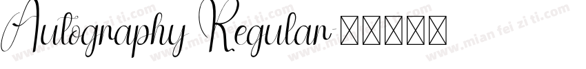 Autography Regular字体转换